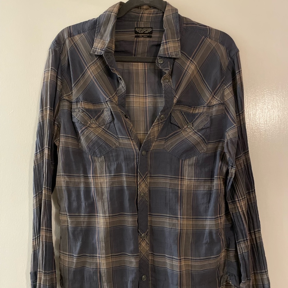 All Saints plaid shirt S